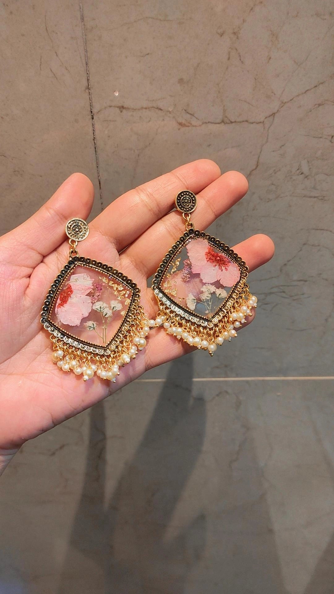 Blooming Grace Transparent Jhumka