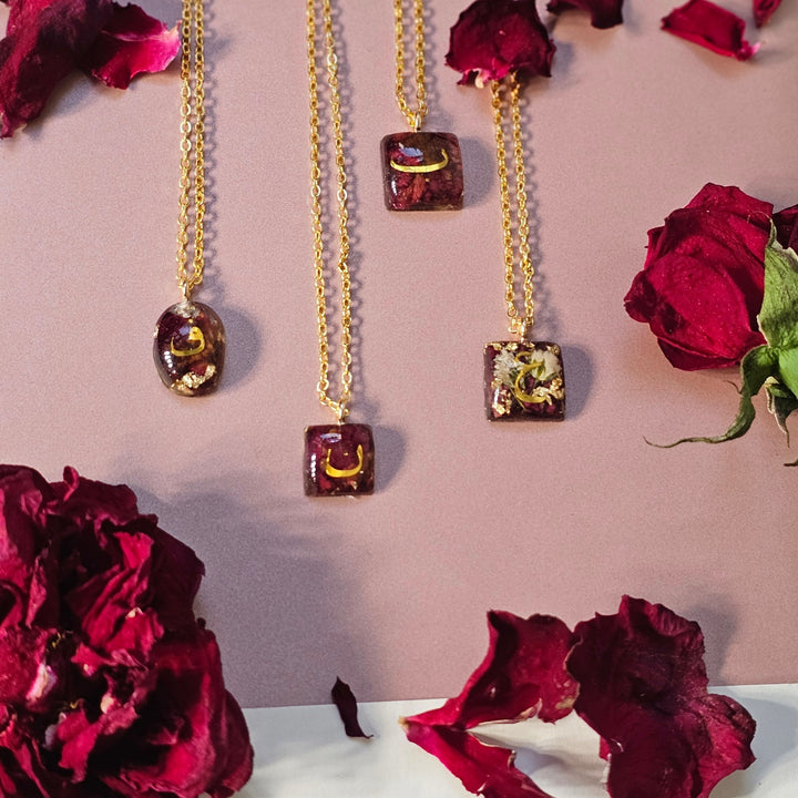 Personalized Rose Pendant