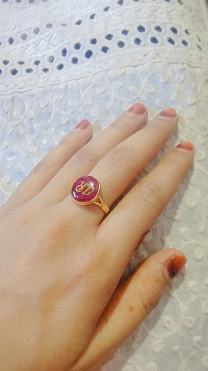 "Personalized Eternal Rose Ring - Resin Bouquet"