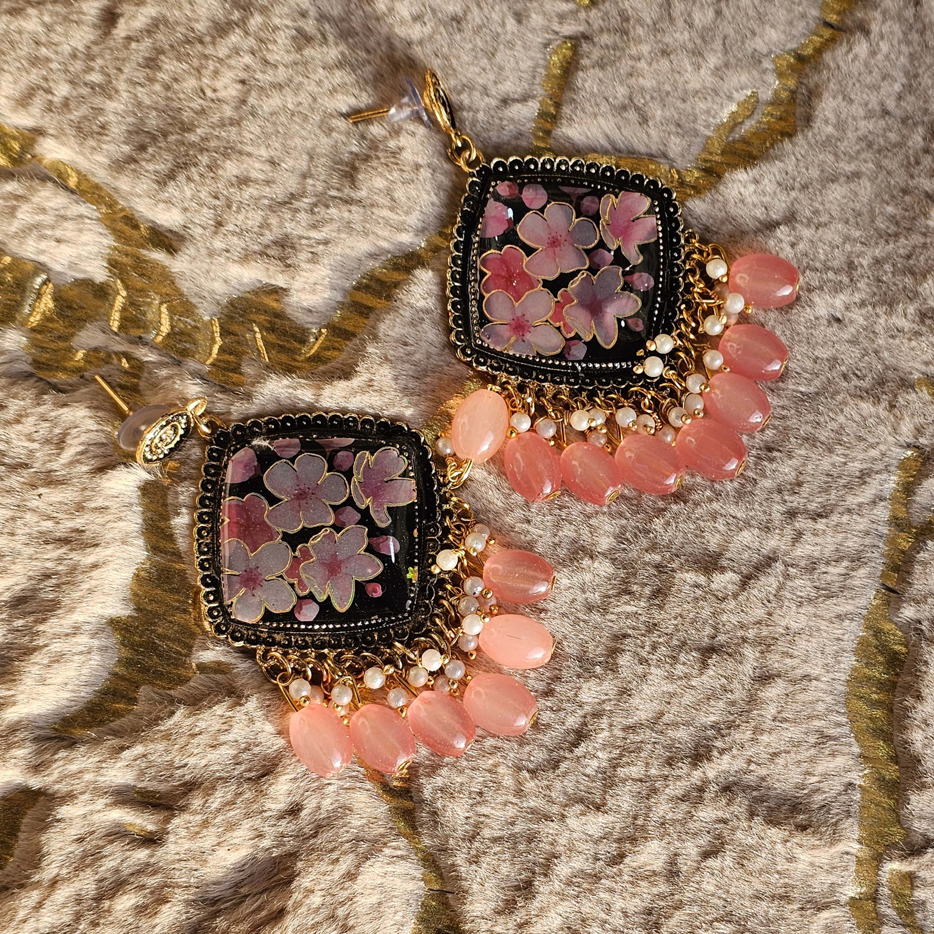 "Peachy Dream Drops - Resin Bouquet"