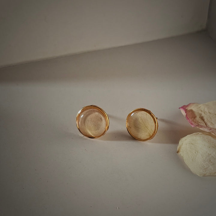 Blossom Charm Floral Studs - Resin Bouquet