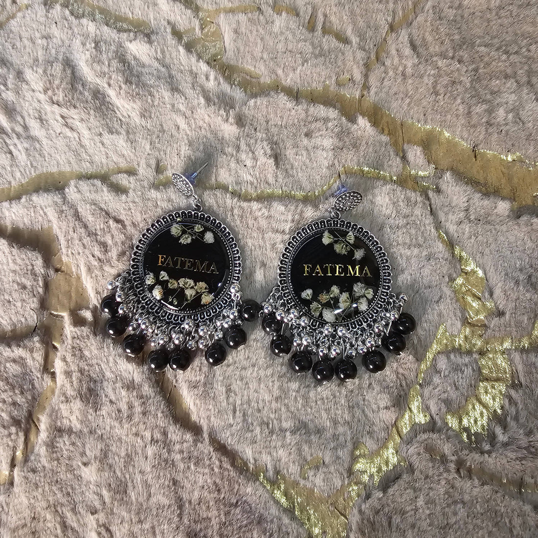 Muskan Jhumke - Resin Bouquet