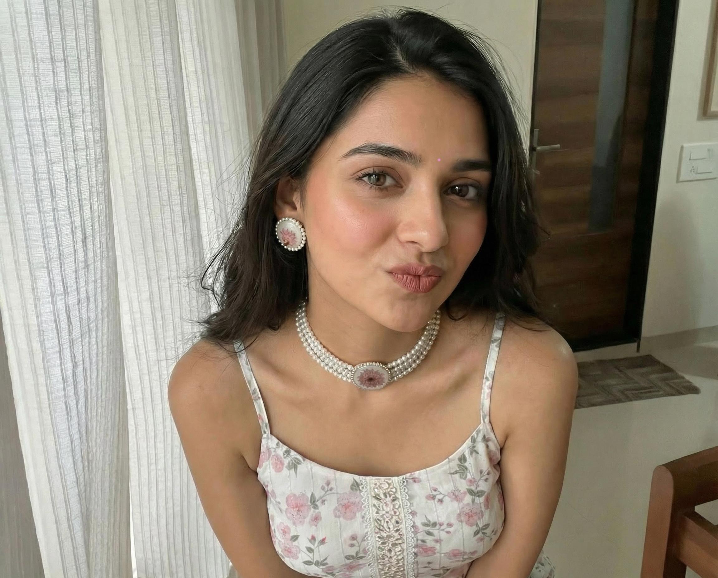 Amethyst Bloom Pearl Choker