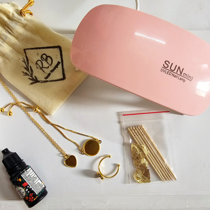Rose preservation kit(Ring, necklace, bracelet)