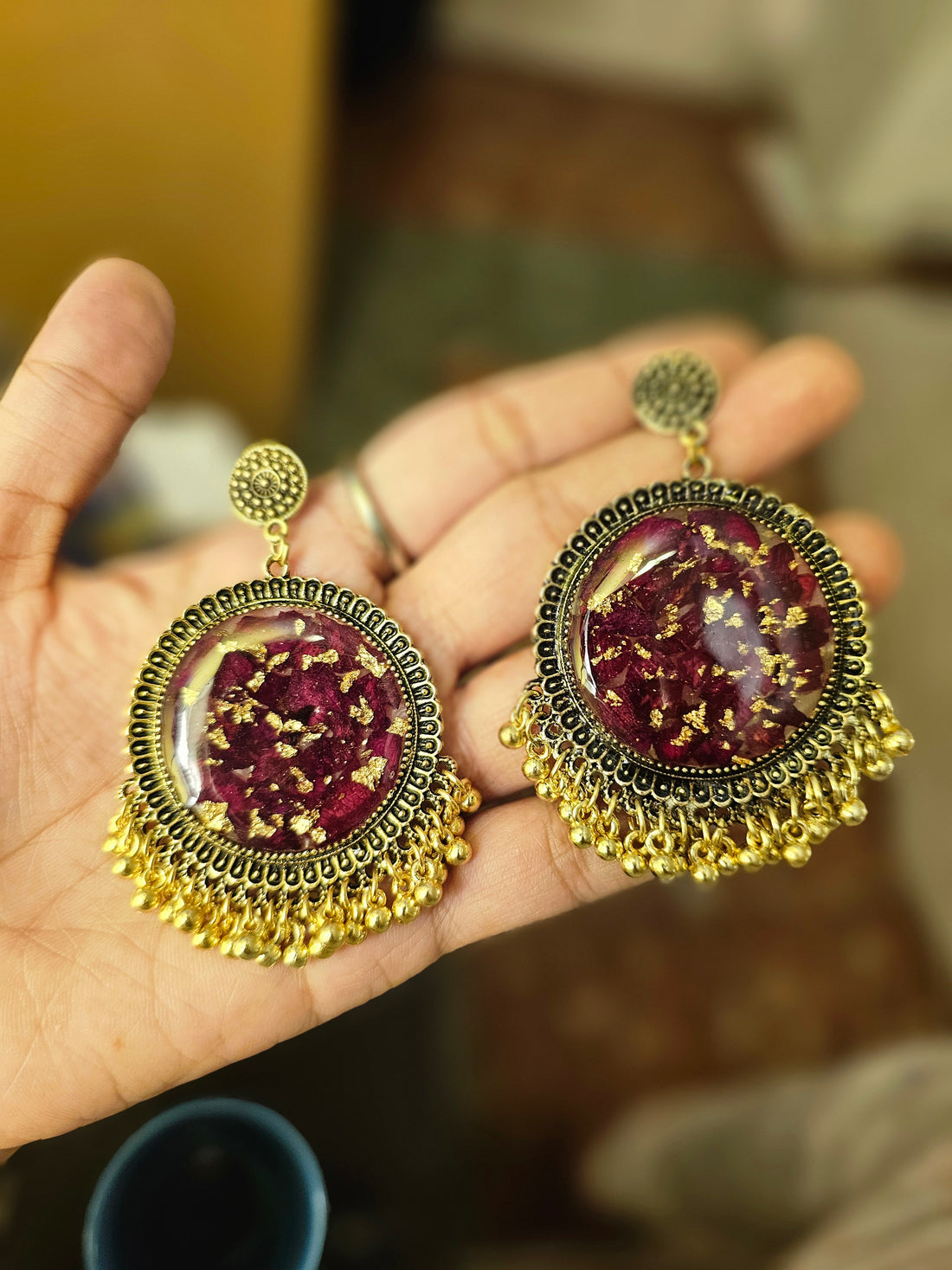 Rose jhumka