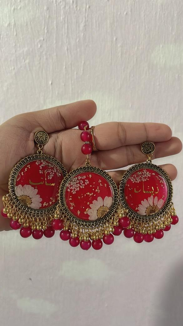Rani jhumka  – A Bride’s Promise in Bloom( gift for bride)
