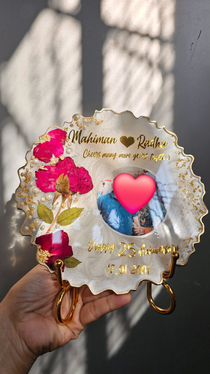 Rose frame ( Anniversary frame)(online payment only)