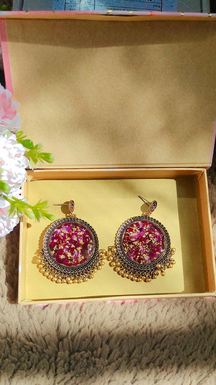 Rose jhumka